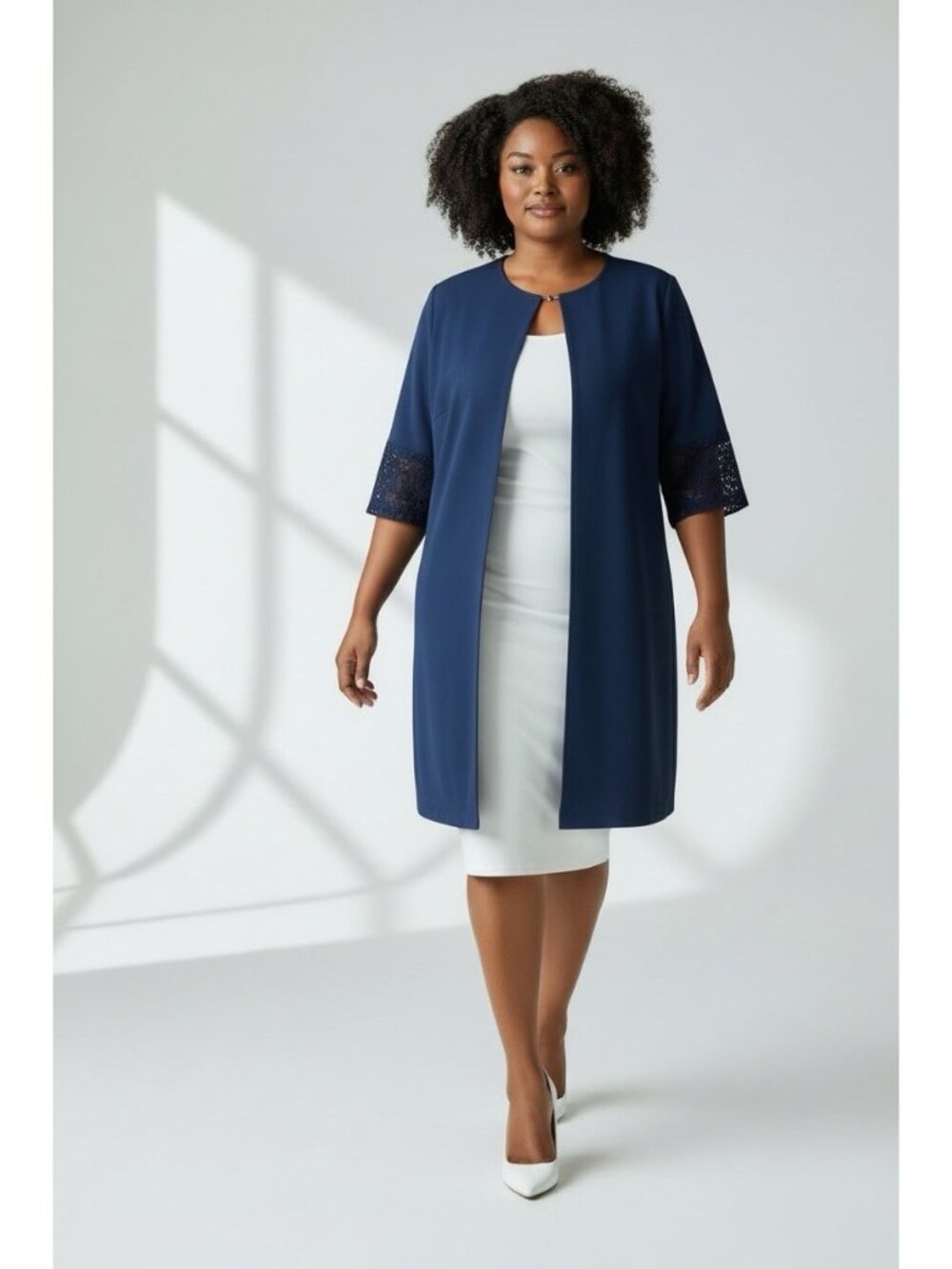Jessica London Longline Topper Jacket Womens Plus Size 20W